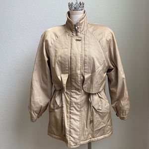 J Gallery Oversized Gold Sheen Jacket